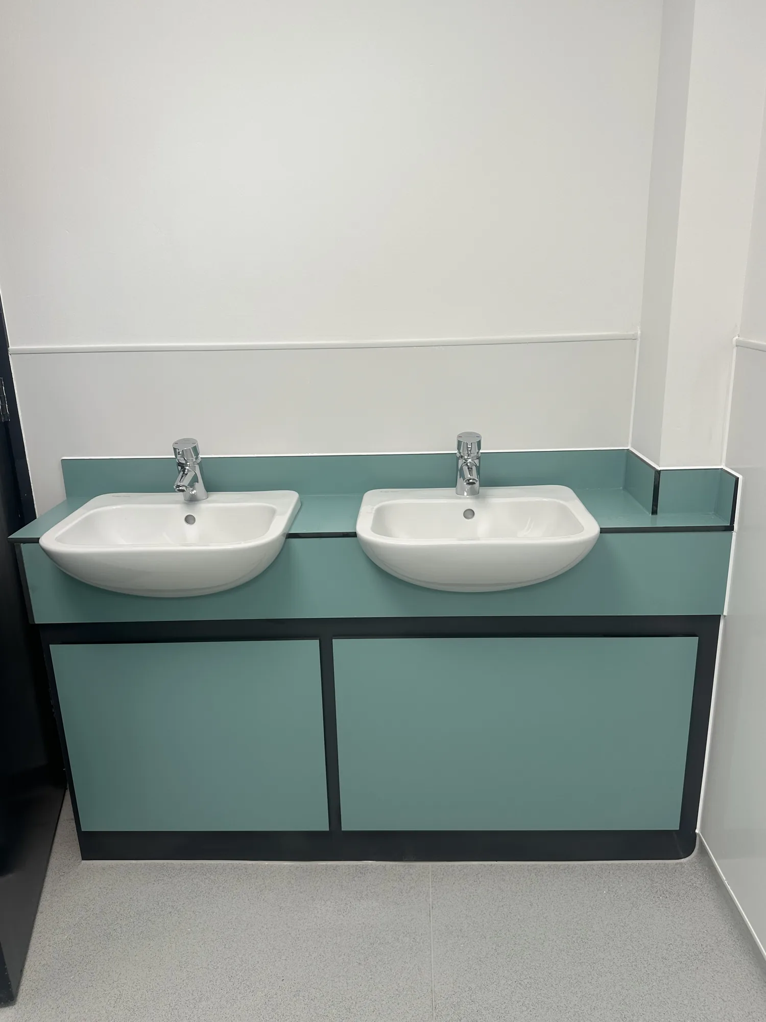 Sealed double vanity unit by Bristol Sealants